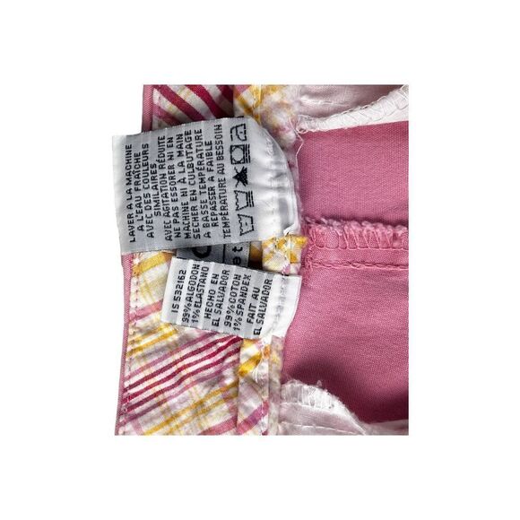 Izod classic fit pink cropped  99% cotton 1% spandex pants size 10 - Picture 9 of 14